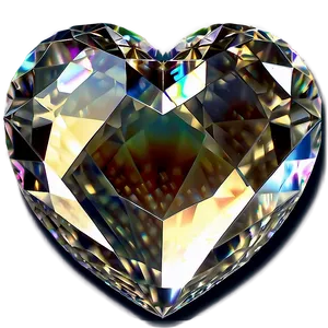 Heavenly Diamond Heart Craft Png Jpl93 PNG Image