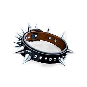 Heavy Duty Spiked Collar Png 06272024 PNG Image