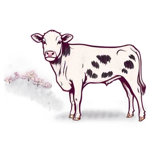 Heifer Outline Drawing Png 86 PNG Image