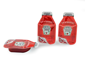 Heinz Dipand Squeeze Ketchup Packets PNG Image