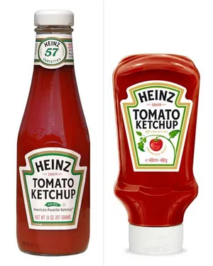 Heinz Ketchup Bottles Comparison PNG