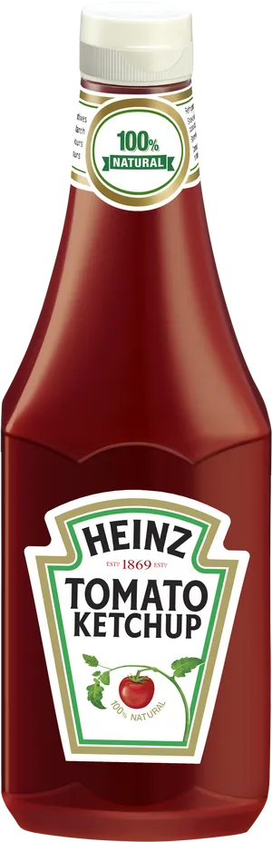 Heinz Natural Tomato Ketchup Bottle PNG Image