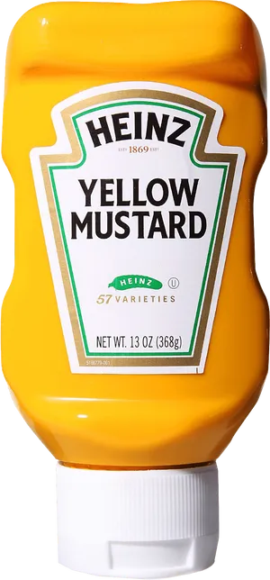 Heinz Yellow Mustard Bottle PNG Image