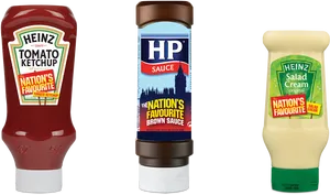 Heinzand H P Sauces Variety PNG Image