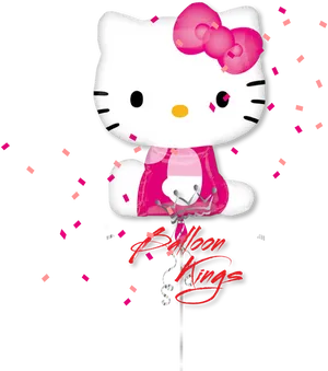 Hello Kitty Balloon Celebration PNG Image