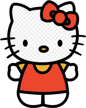 Hello Kitty Classic Pose PNG Image