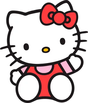 Hello Kitty Classic Pose PNG Image