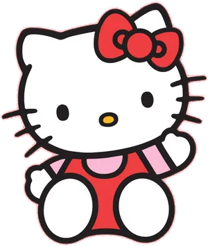 Hello Kitty Classic Pose PNG Image