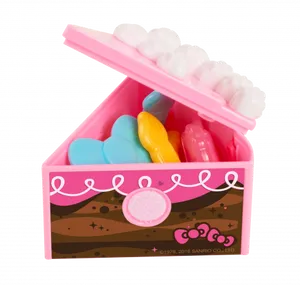 Hello Kitty Themed Toy Chest PNG Image