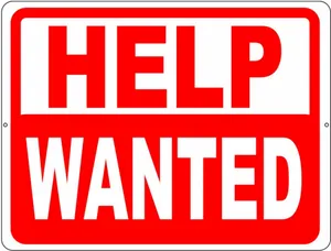 Help Wanted Sign PNG Image