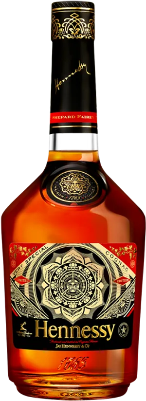 Hennessy Cognac Bottle Special Edition PNG Image