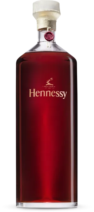 Hennessy Cognac Bottle Transparent Background PNG Image