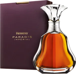 Hennessy Paradis Imperial Cognac Bottle PNG Image