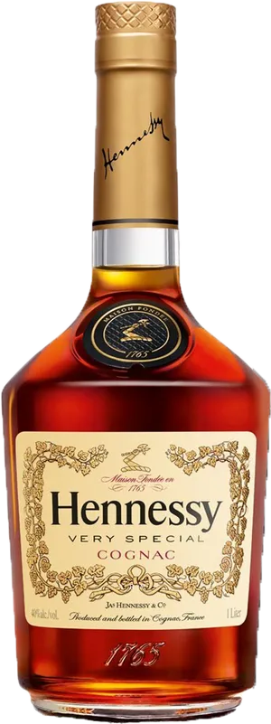 Hennessy Very Special Cognac Bottle PNG Image