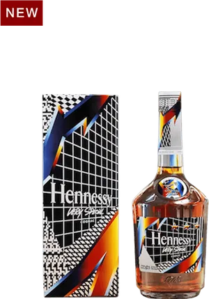 Hennessy Very Special Cognac Bottleand Box PNG Image