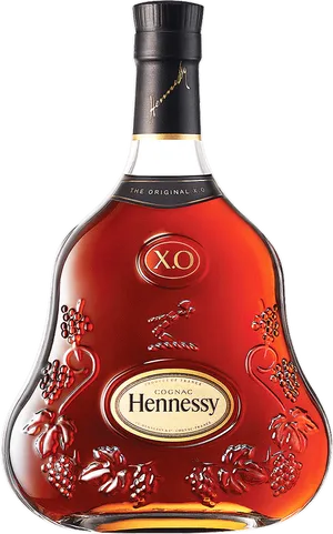 Hennessy X O Cognac Bottle PNG Image