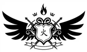 Heraldic Wings Shield Logo PNG Image