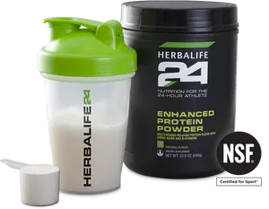 Herbalife24 Protein Powderand Shaker PNG Image