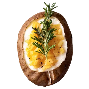 Herbed Baked Potato Png 77 PNG Image