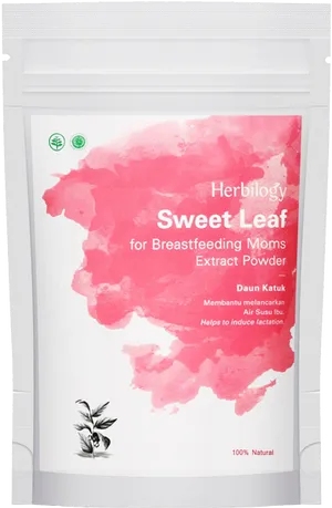 Herbilogy Sweet Leaf Extract Powder Packaging PNG Image