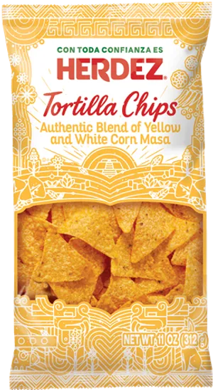 Herdez Tortilla Chips Package PNG Image