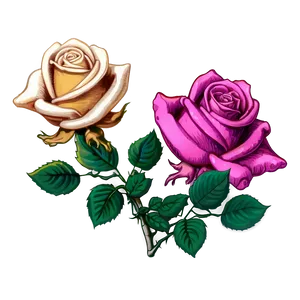 Heritage Rose Sketch Png Ugj PNG Image