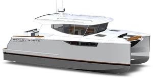 Herley Boats Luxury Powercat Rendering PNG Image