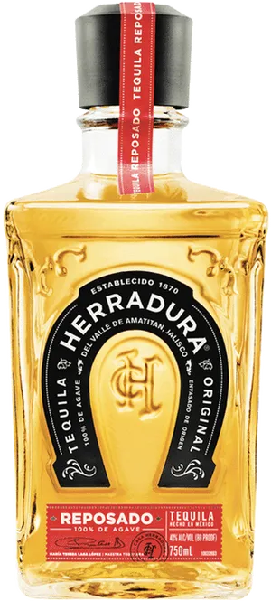 Herradura Reposado Tequila Bottle PNG Image