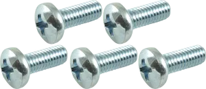 Hex Head Machine Screws Set PNG Image