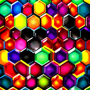 Hexagon Mosaic Pattern Png 58 PNG Image