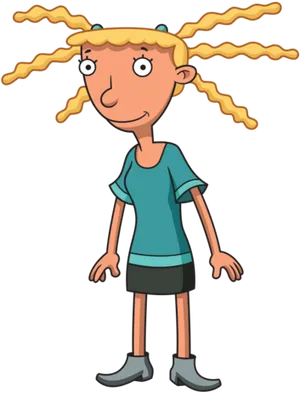 Hey Arnold Character Rhonda Wellington Lloyd PNG Image