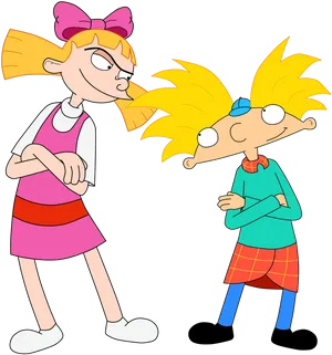 Hey Arnold Characters Helgaand Arnold PNG Image