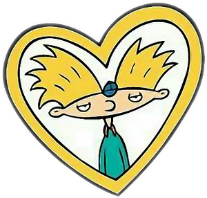 Hey Arnold Heart Outline PNG Image