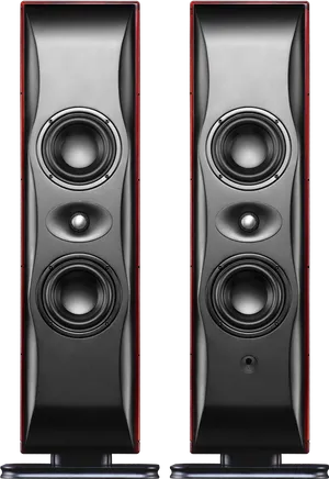 High End Floorstanding Speakers PNG Image