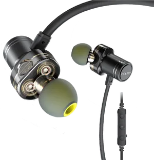 High End In Ear Earphones PNG Image