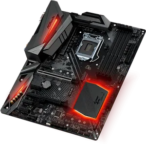 High Performance A S Rock Motherboard PNG Image