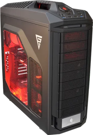 High Performance Gaming P C Tower PNG Image