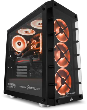 High Performance Gaming P C Tower PNG Image