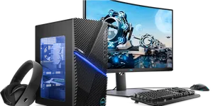 High Performance Gaming Setup PNG Image