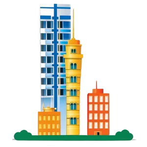 High-rise Towers Illustration Png 06202024 PNG Image