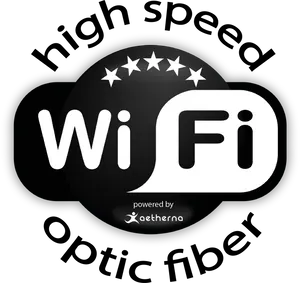 High Speed Wi Fi Optic Fiber Advertisement PNG Image