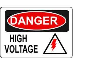 High Voltage Warning Sign PNG Image