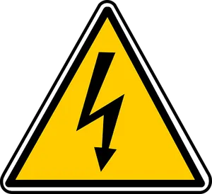 High Voltage Warning Sign PNG Image