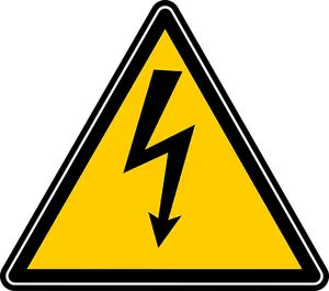 High Voltage Warning Sign PNG Image