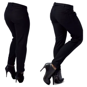 High Waisted Black Pants Png Yjs93 PNG Image