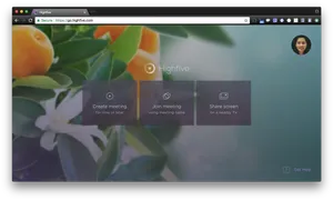 Highfive Video Conferencing Interface PNG Image