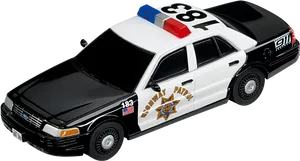 Highway Patrol Police Car Model PNG Image