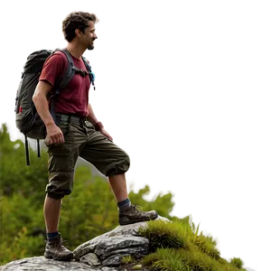 Hiker Enjoying View Png Lbv56 PNG Image