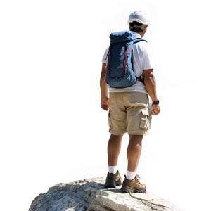 Hiker On Cliff Png Uop PNG Image