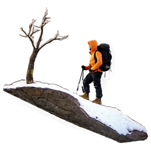 Hiker On Peak Png 83 PNG Image